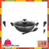 Sonex Cooking Wok – Glass Lid – Nonstick - 36 cm