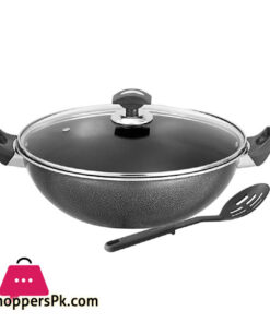 Sonex Cooking Wok – Glass Lid – Nonstick – 27 cm