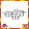 Sonex Set – 3 Cooking Pots Set – Metal Finish