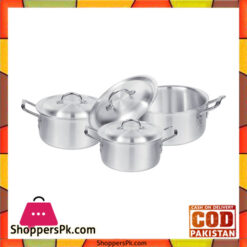 Sonex Set – 3 Cooking Pots Set – Metal Finish