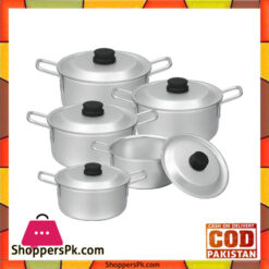 Sonex Chrome Wire Handle 5 Pots Set