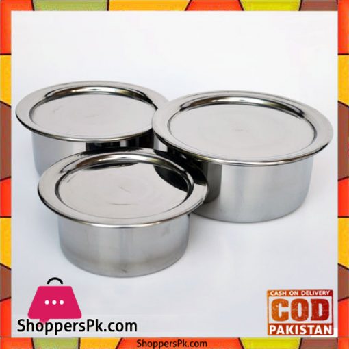 Stainless Steel Bacha Set (3 Piece)