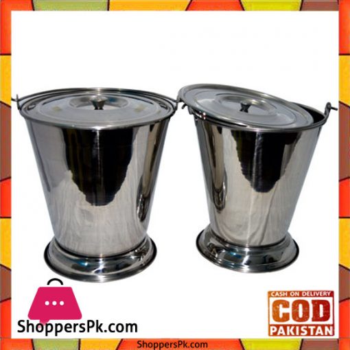 Stainless Steel Balti with Lid One Piece (Size 1)