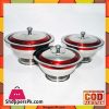 Stainless Steel Donga 3 Piece Set Red