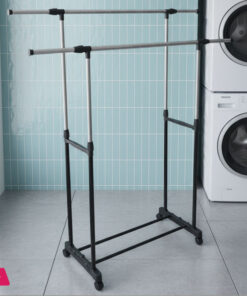 Stainless Steel Double Pole Clothes Hanger