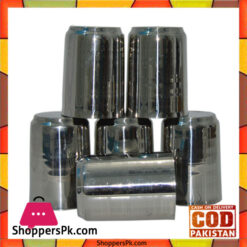 Stainless Steel Plain Glass Set 6 Pieces
