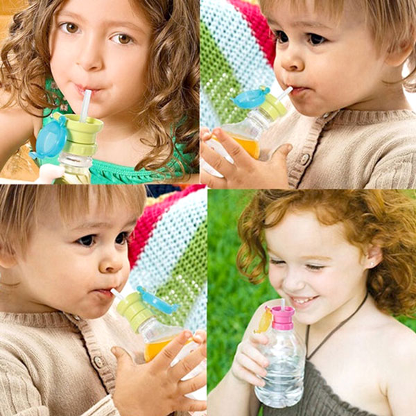 Straw Cap For Any Bottle One Piece