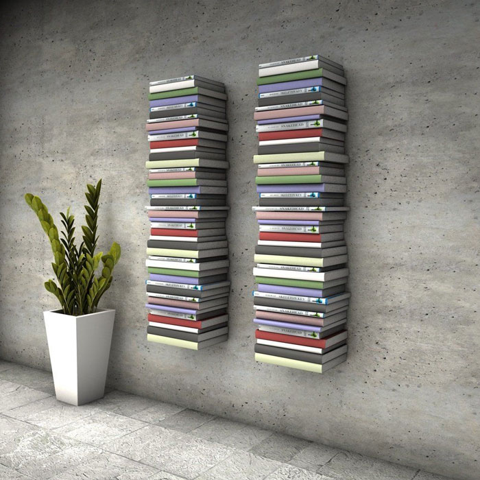 Wall Hanging Book Shelf Metal 3 Piece Set