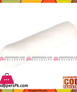 White Cotton Ball-Fiber Neck-Roll Filling Size 20x7 Inch