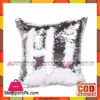 White & Silver Reversible Mermaid Cushion Cover - CUS-110-27-P1a