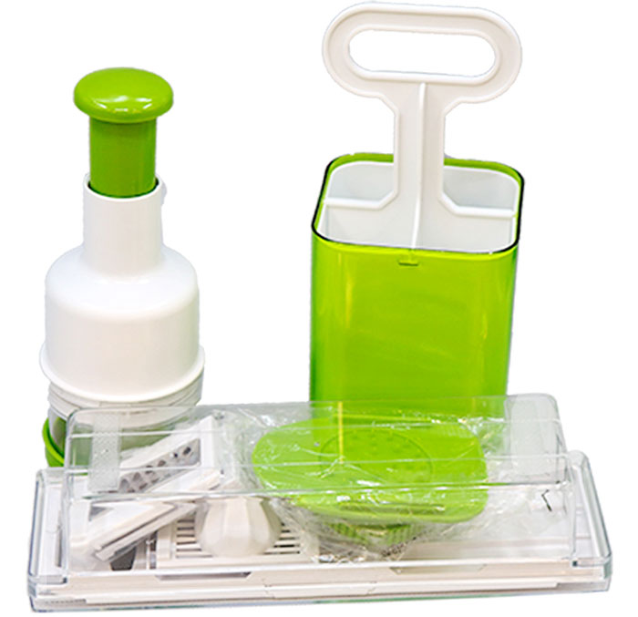 Kitchen Star Multi-Functional Kitchen Tool Set Slicer Chopper And Cutlary Holder Sx1047