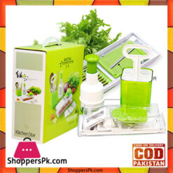 kitchen Star Multi-Functional Kitchen Tool Set Slicer Chopper and Cutlary Holder SX1047