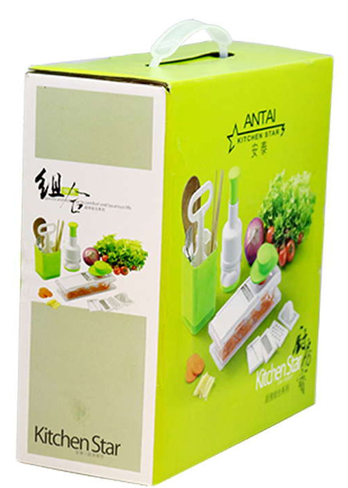 Kitchen Star Multi-Functional Kitchen Tool Set Slicer Chopper And Cutlary Holder Sx1047