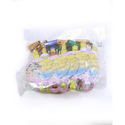 Balloons 10 Pcs Princess Theme Whistles - Multi