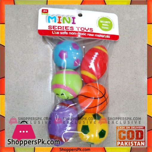 Baby Stuffed Balls Pack of 6 Multicolour