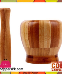 Bamboo Mortar and Pestle
