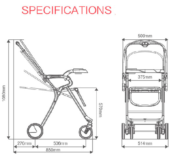 Baobaohao Qk1 Folding Baby Stroller