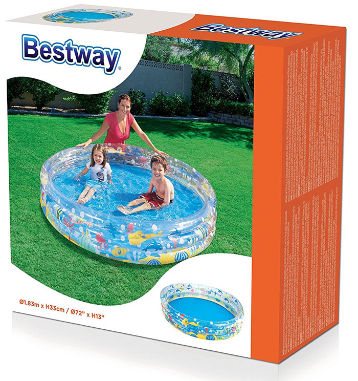 Bestway 3 Rings Deep Dive Pool 6 x 1 Feet - 51005