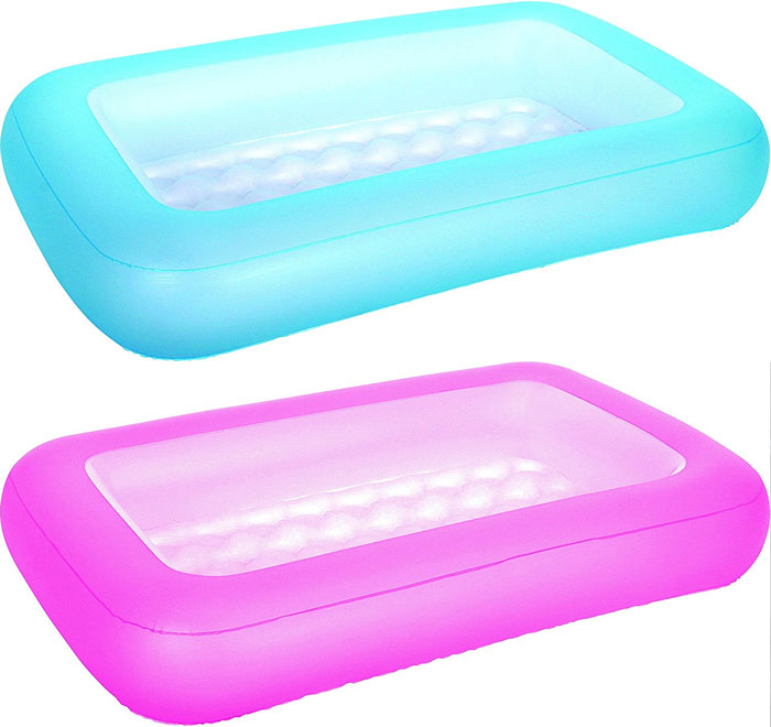 Bestway Aquababe Pool With Inflatable Bottom 65 X 41 X 10 Inch 2 Assorted Colors - 51115