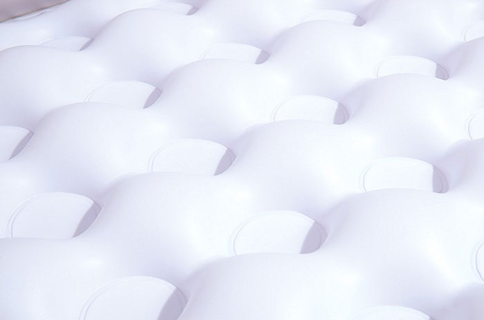 Bestway Baby Bath Tub Square With Inflatable Bottom White 34 X 34 X 10 Inch - 51116