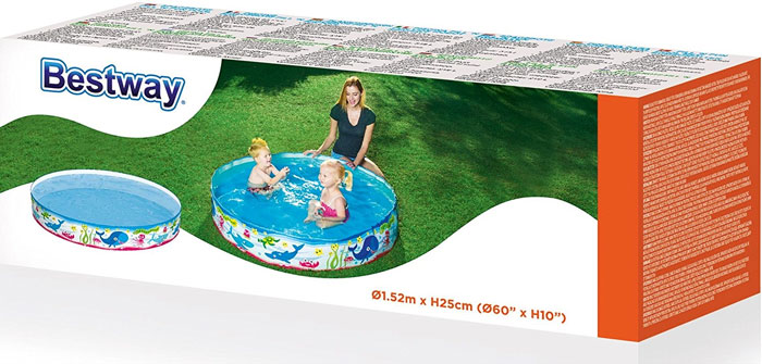 Bestway Fill 'N Fun Ocean Life Vinyl Kids Play Pool 5-Feet - 55029