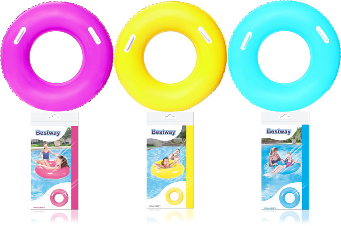 Bestway Heavy Duty Handles Swim Float Ring 36 Inch 36084