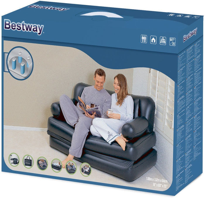 Bestway Three Seater Sofa Cum Bed - 75056