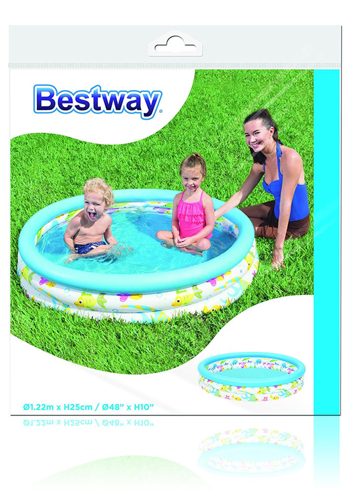 Bestway Colourful Ocean Life Childs Pool 4 Feet Pool - 51009