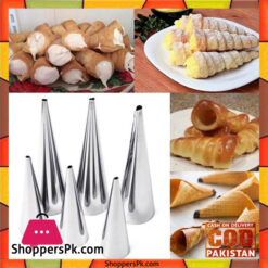 Dessert Cream Cones Molds 6 Pcs 3 Small 3 Large