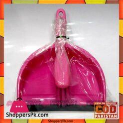 Hand Broom and Scoop Dustpan Set Pink