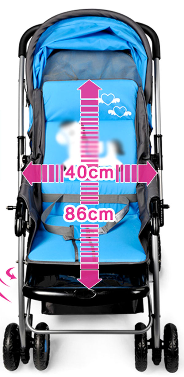 High Quality Baobaohao Baby Stroller (Blue - Red)