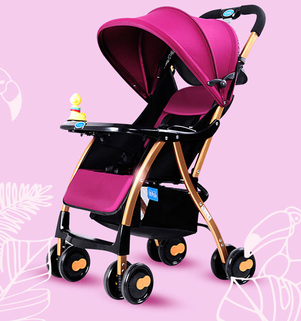 High Quality A1 Bao Boa Hao Folding Baby Stroller (Purpple And Blue)