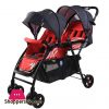 High Quality Twins Baby Stroller Double Seat Red And Blue -705