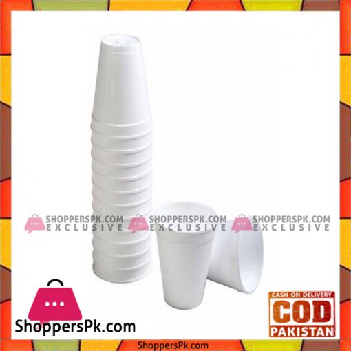 Odd Bits Pack Of 100 - Disposable Polystyrene Foam Cups - White