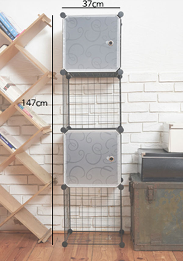 Portable Cabinet 2 Cube Diy 2 Wire Cube