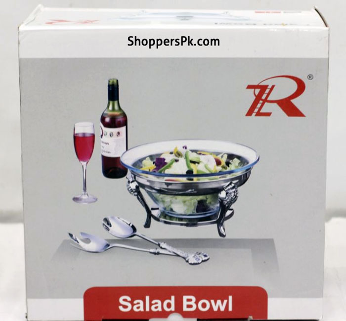 Royal Best Quality Salad Bowl With Server 30 Cm