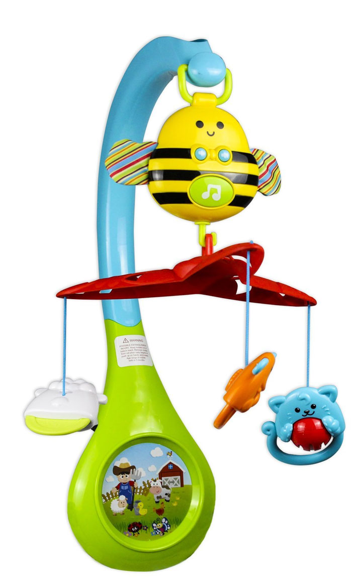 Winfun-3 in 1 Busy Bee Cot Mobile