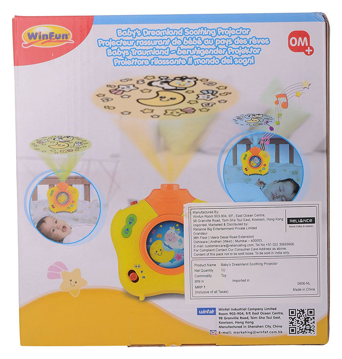 Winfun Baby'S Dreamland Soothing Projector - 0806 8 Winfun Baby'S Dreamland Soothing Projector - 0806