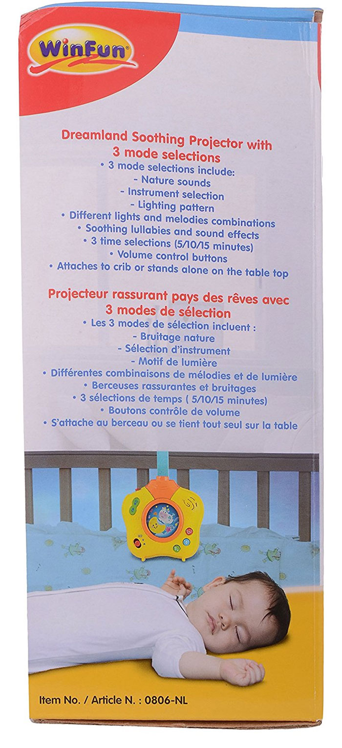Winfun Baby'S Dreamland Soothing Projector - 0806 7 Winfun Baby'S Dreamland Soothing Projector - 0806
