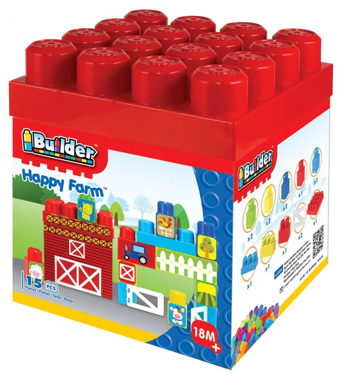Winfun I Builder Happy Farm 15 Pcs Block Set