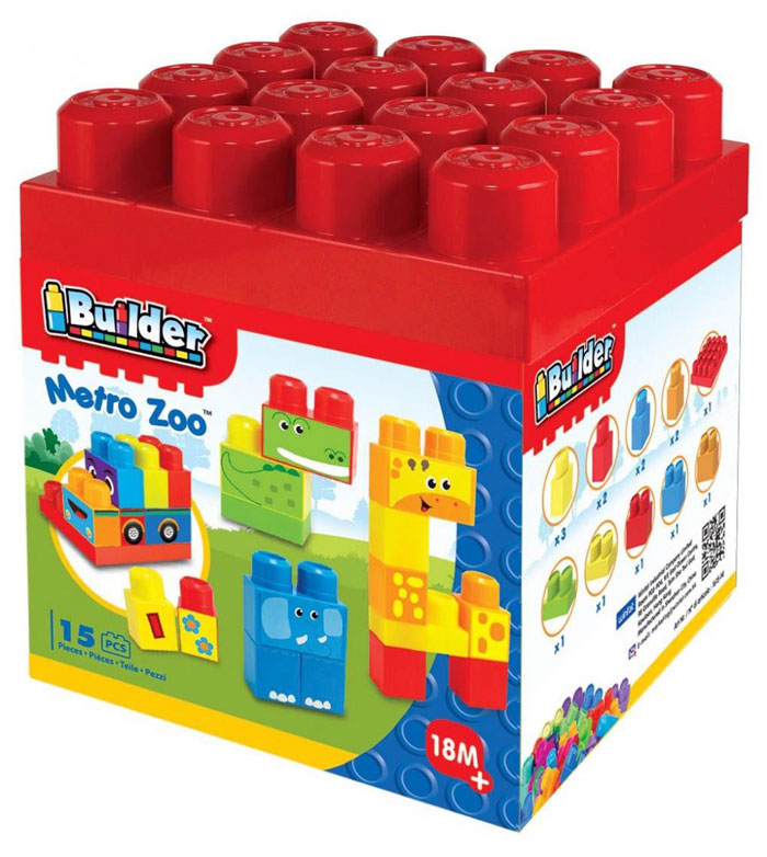 Winfun I Builder Metro Zoo 15 Pcs