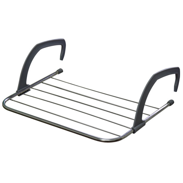 Indoor Outdoor Easy Install Folding Clothes Rack Drying Shoes Dryer Laundry Hanger Balcony Stainless Steel Bathroom Window