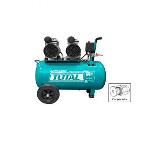 Total Tcs2150502 Silent And Oil Free Air Compressor-Green & Black