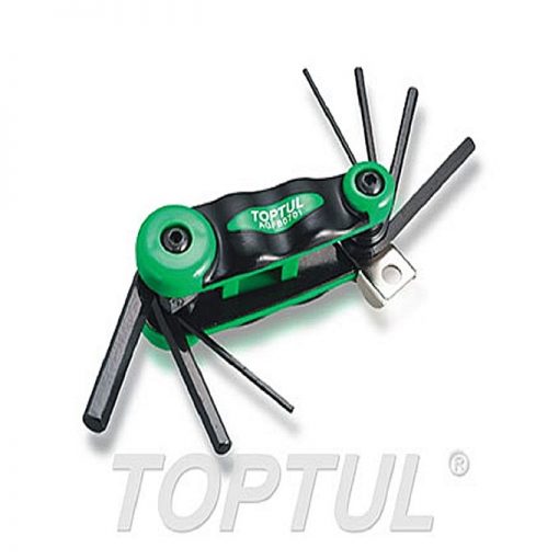 TOPTUL Foldable Type Hex LN Key 7PC:2 2.5 3 4 5 6 8mm TOPTUL AGFB0701