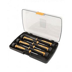 Tolsen Pack of 6 - Precision Screwdriver Set - Black & Yellow