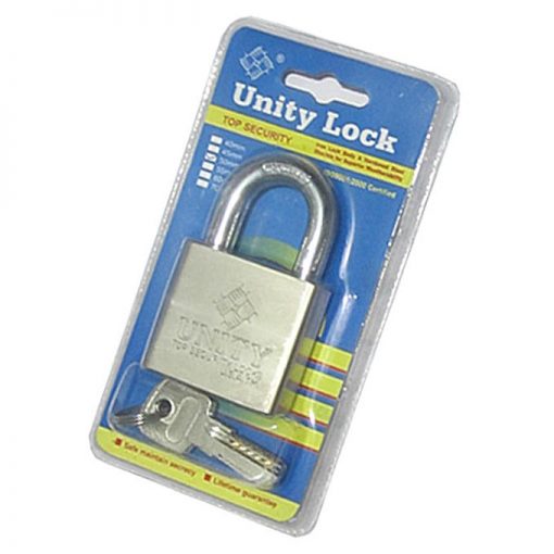 60mm High Quality With 3 Keys Padlock - Silver