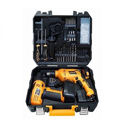 Ingco 97 Pcs Tool Set with Cordless Drill and Electric Drill-881310