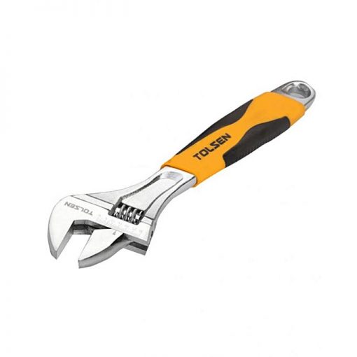 Tolsen Adjustable Wrench - 6 Inch - Black & Yellow