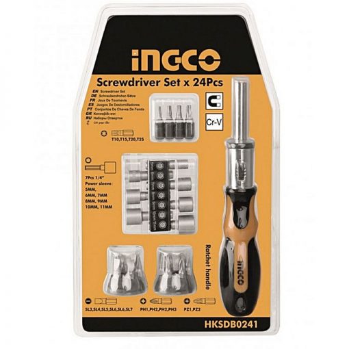 Ingco Hksdb0241 - Screwdriver Set - 24 Pcs
