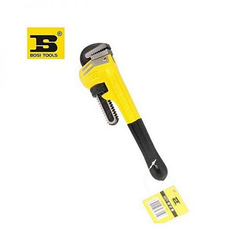 Bosi Bs-D6912 Pipe Wrench Cr-V 12''-Yellow & Black